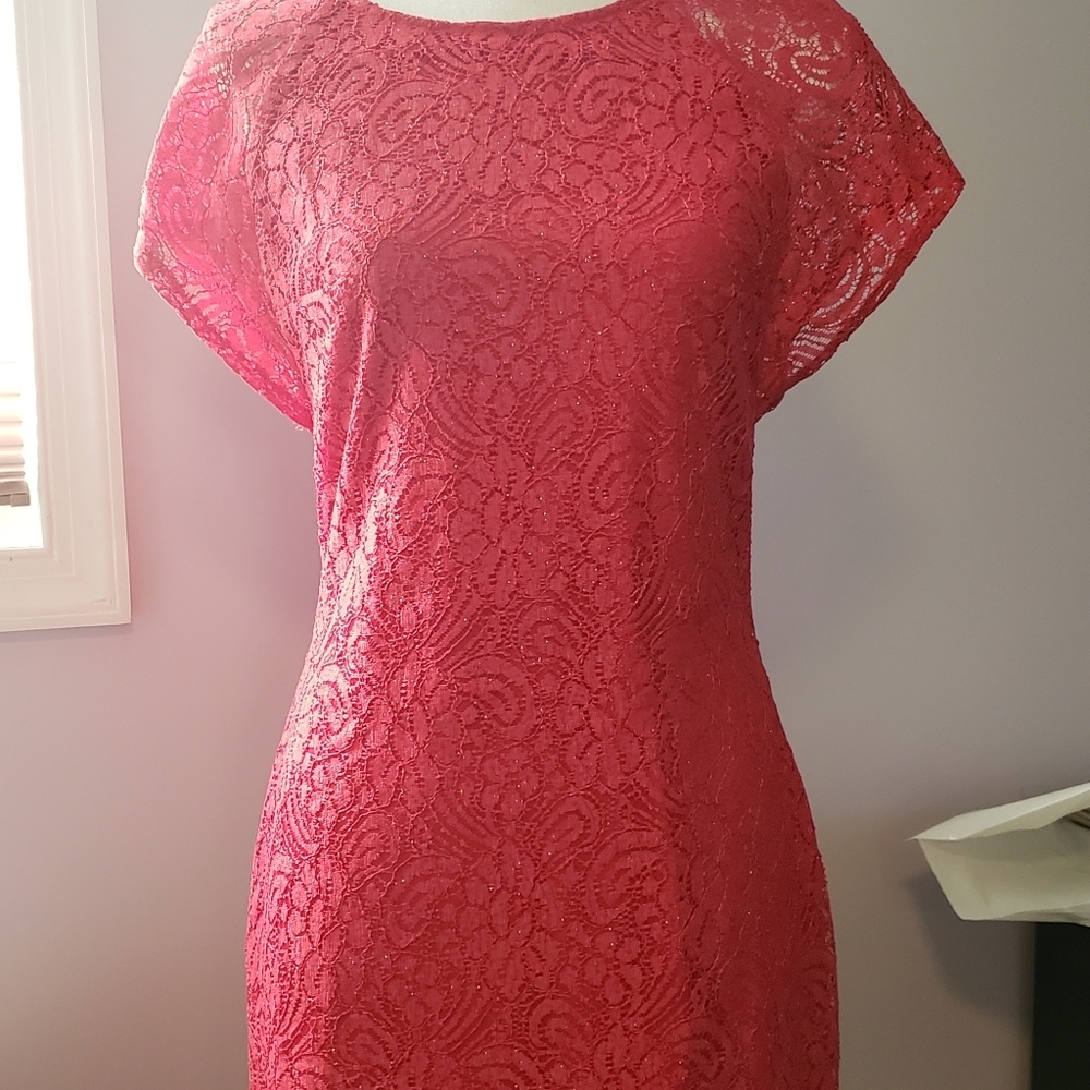 SOLD Red Badgley Mischka Dress